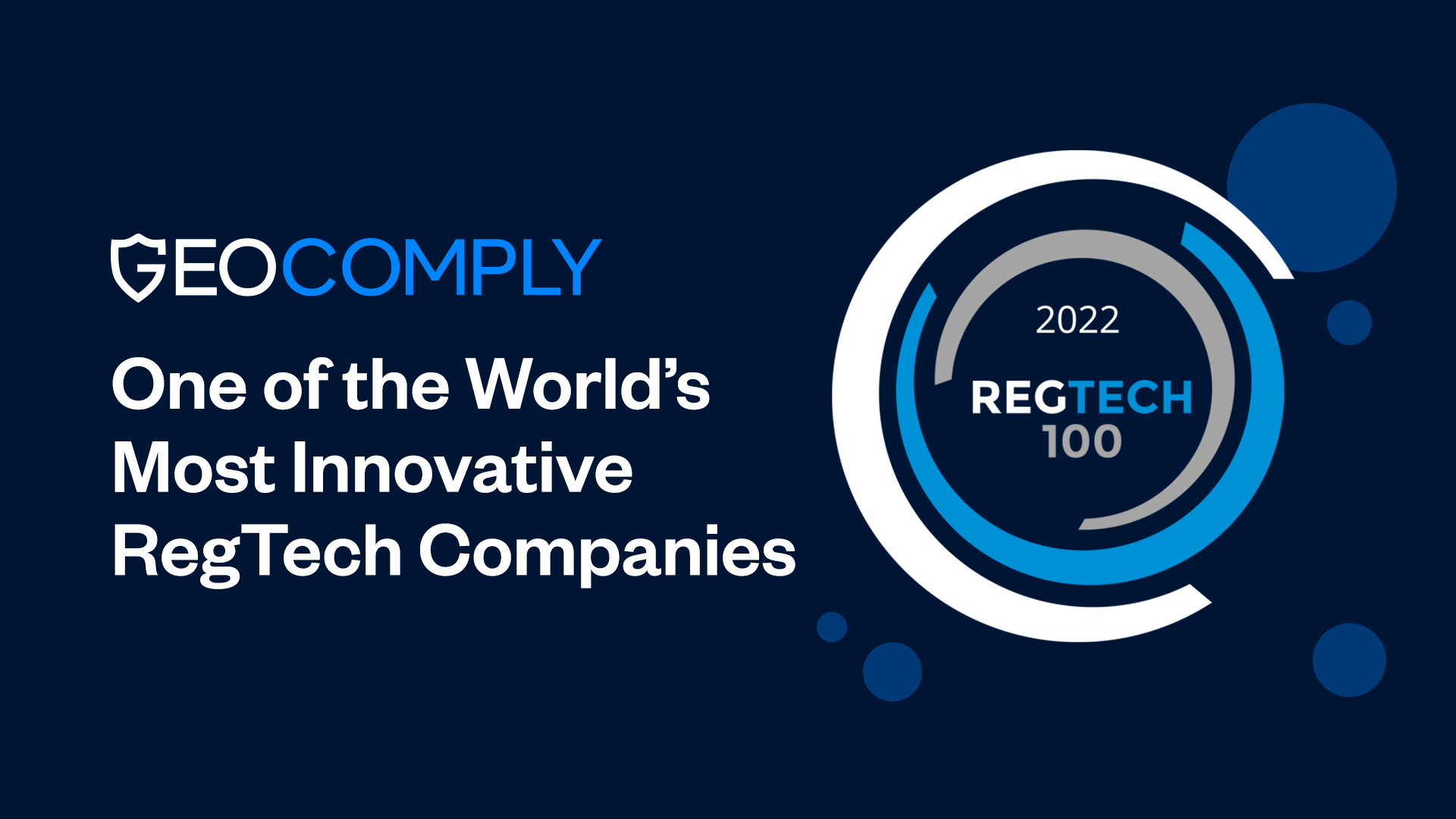 GeoComply RegTech 100 2022