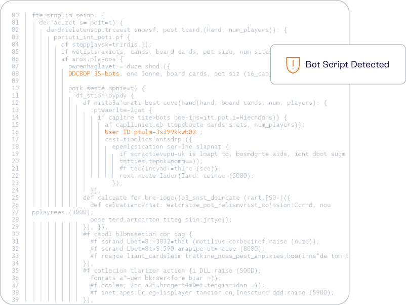 Visualization of bots and automation scaling attacks