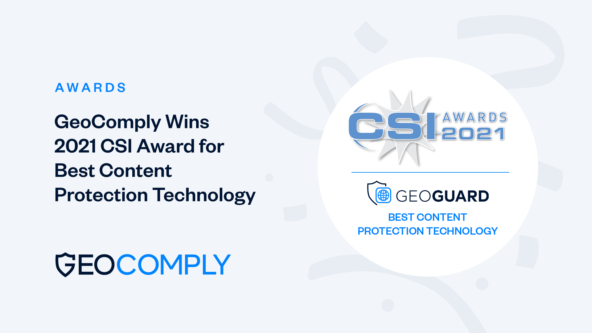 GeoComply 2021 CSI Award