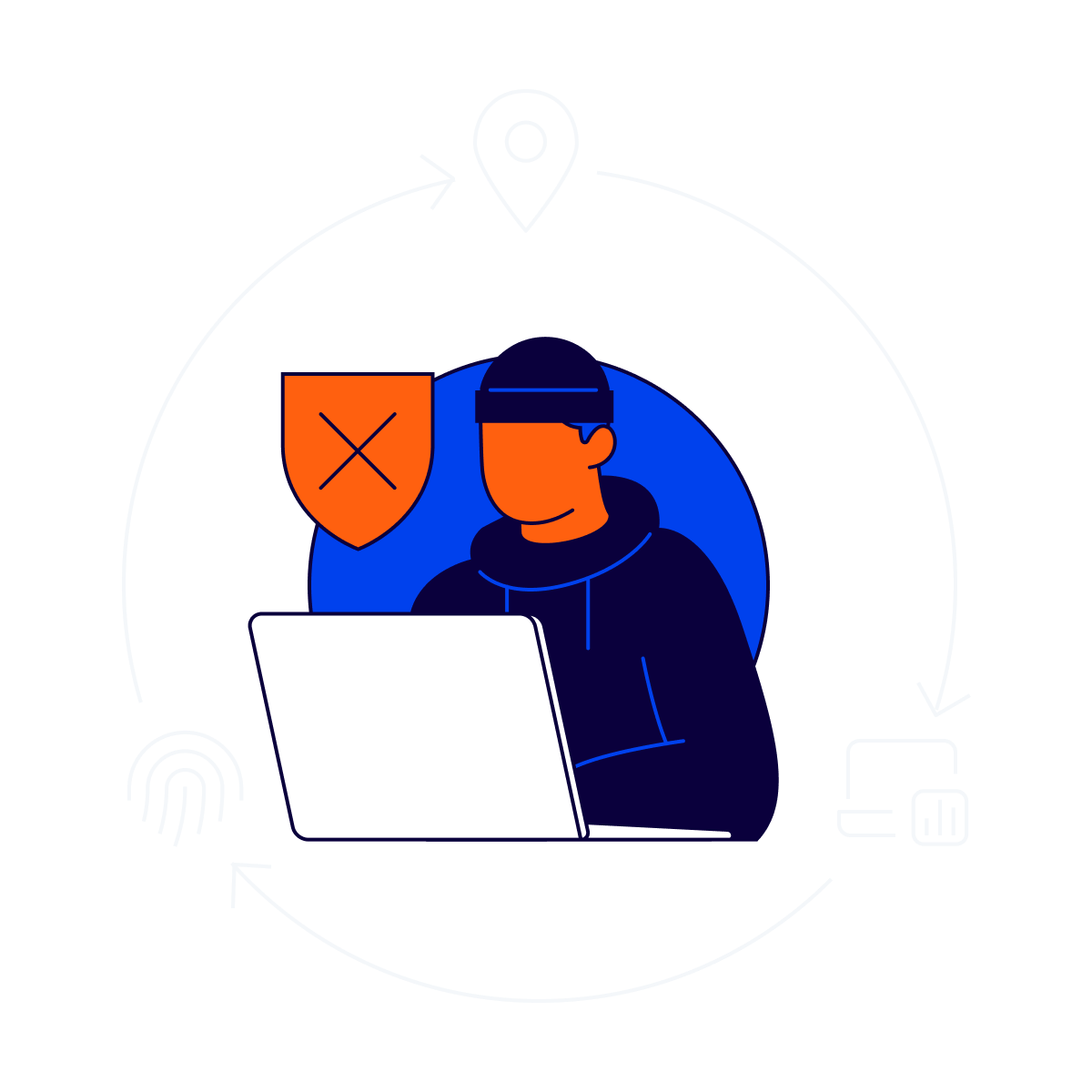 Fraudster illustration