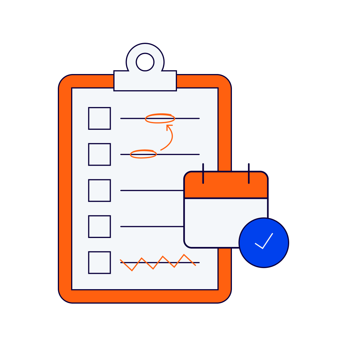 Handled guidelines illustration